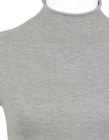 Trui Perkins Turtle Neck Grey detail