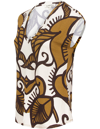 T&#8209;shirt V&#8209;Neck Ticeo Olive detail