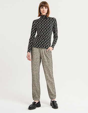 Longsleeve Anby Turtleneck Zwart