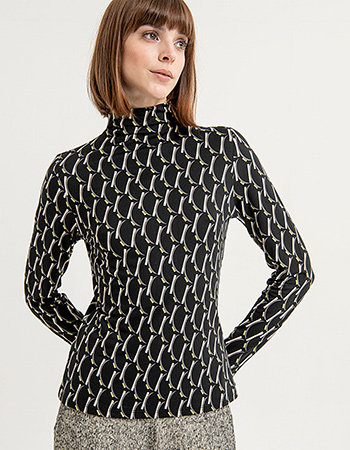 Longsleeve Anby Turtleneck Zwart