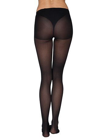 Panty Nina Fishbone Zwart 40 Denier detail