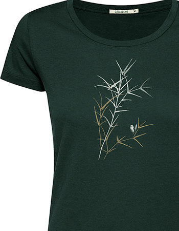 T&#8209;shirt Nature Bird Reed Dark Forest detail