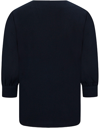 Blouse Crepe Nantes Navy detail