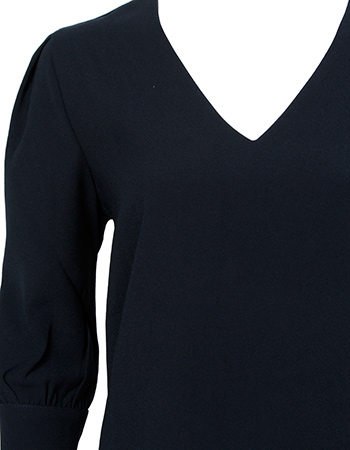 Blouse Crepe Nantes Navy detail