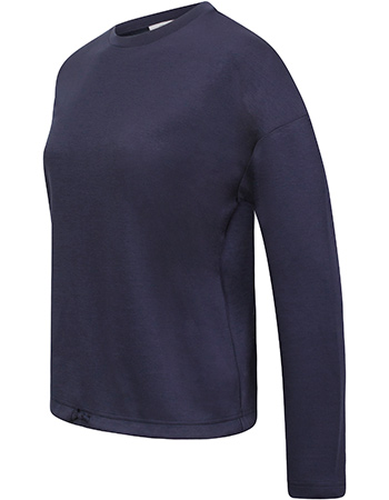 Sweater Manchester Met Koord Navy detail