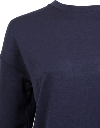 Sweater Manchester Met Koord Navy detail