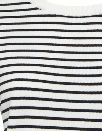 Longsleeve Trui Manilla Stripe Off White Navy detail
