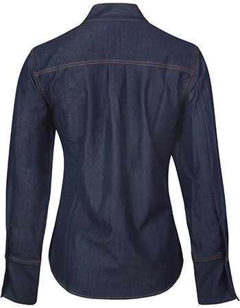 Blouse Kentucky With Bow Indigo Blue detail