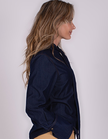 denim blouse duurzame mode