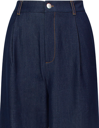 Pantalon  Bergamo Kentucky Indigo Blue detail