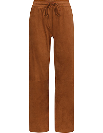 Pantalon Vegan Suede Pori Bronze