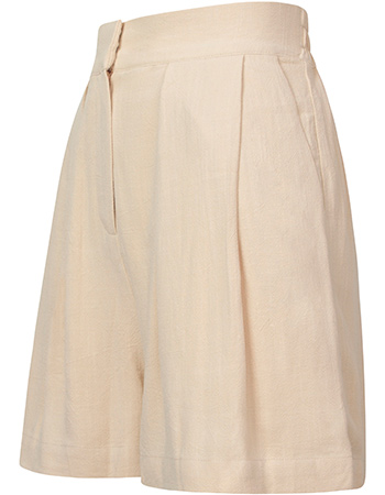 Short Patna Linnen Pale detail