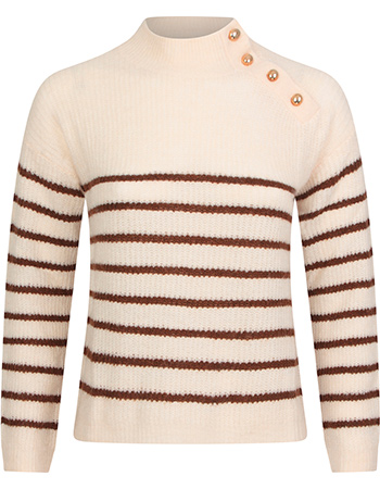 Trui Tolouse Stripe Bronze Pale