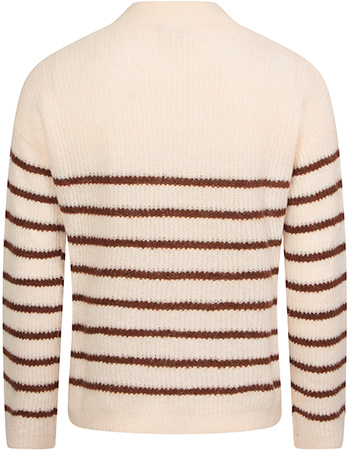 Trui Tolouse Stripe Bronze Pale detail
