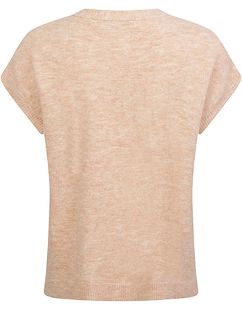Vest Korte Mouw Lamia Old Pink detail
