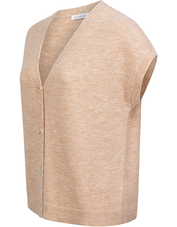 Vest Korte Mouw Lamia Old Pink detail