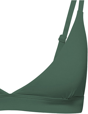 BH Bralette Triangle Dark Green detail