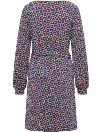 Jurk Fan Graphic Plum detail