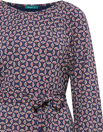 Jurk Fan Graphic Plum detail