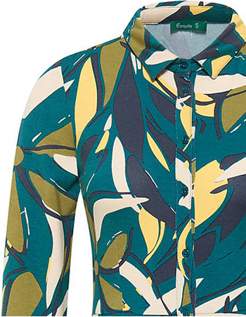 Jurk Lang Lily Green detail