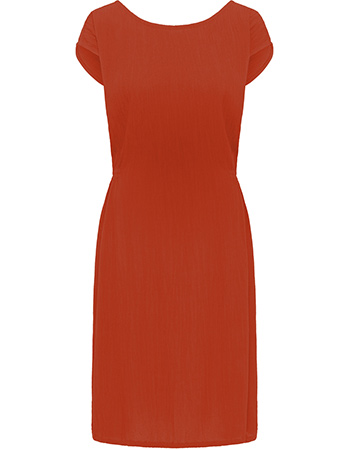 Jurk V&#8209;Back Red Earth