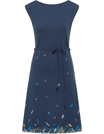 Jurk Waisted LeafDeep Navy