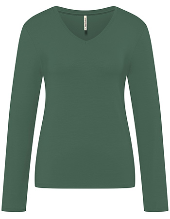 Longsleeve Bas Tencel Dark Green