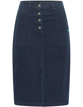 Rok Midi Denim Dark Indigo