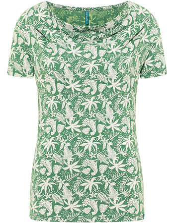 T&#8209;shirt Watervalhals Jungle