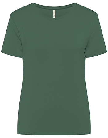 T&#8209;shirt Bas Tencel Dark Green