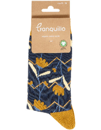 Sokken met Floral Misty Yellow detail