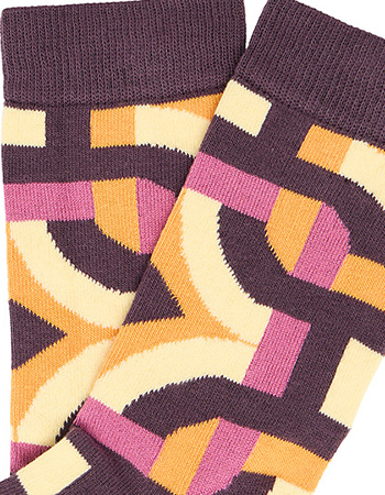 Sokken Modern Marigold detail