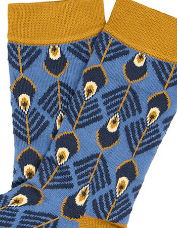 Sokken Orientalischen Muster Golden Spice detail