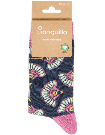 Sokken Orientaal Muster Red Violet detail