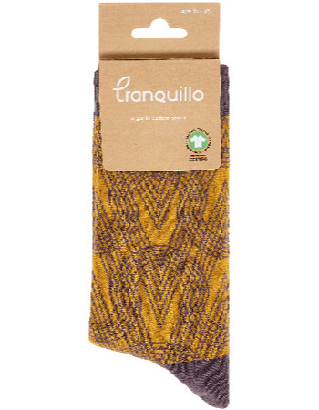 Sokken Patroon Plum detail