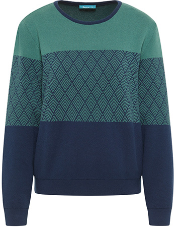 Trui Patron Knitted Deep Navy