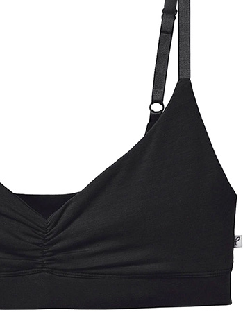 BH Bralette Tencel Zwart detail