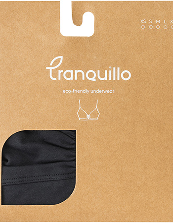 BH Bralette Tencel Zwart detail