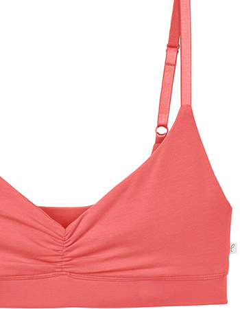BH Bralette Tencel Coral detail