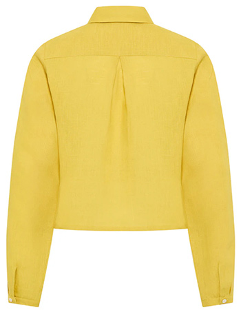 Linnen Blouse Jacket Jaacky Mango Mint detail