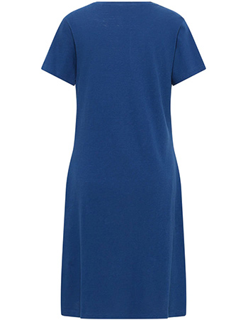 Linnen Jurk Inoaa Navy detail