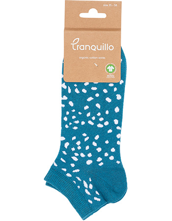 Sneakersokken Summer Dots Bermuda Blue detail