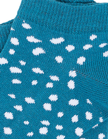 Sneakersokken Summer Dots Bermuda Blue detail