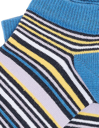 Sneakersokken Summer Stripe Blue detail
