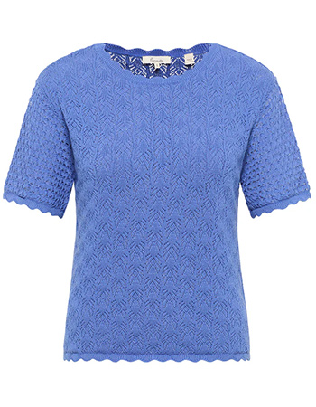 Trui Korte Mouw Emmaa Baja Blue