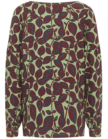 Blouse Botanic Green detail