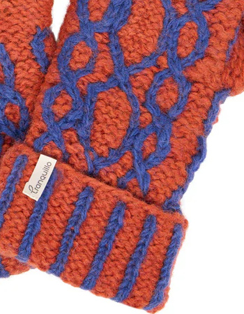 Wanten Wol Isa Ink Blue detail