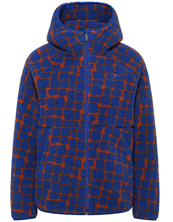 Jacket Cosy Fleece Blue Puzzle