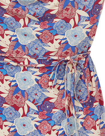 Jurk Bloom Blue detail