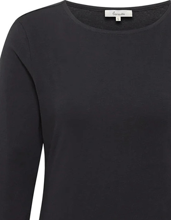 T&#8209;shirt Basic Loose Zwart detail